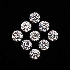 Diamants de laboratoire cultivés CVD/HPHT, taille brillant rond, 3 mm, 0,10 carat, couleurs DEF, pureté VVS/VS, pour la fabrication de joaillerie fine, prix de gros - Product Image 1