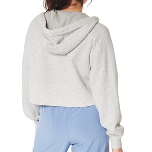 Best Selling Sexy Long <b>Sleeve</b> Crop Top Hoodie Casual <b>Short</b> <b>Sweatshirts</b> Pullover Women Winter Hooded Cropped Hoodies casual - Product Image 6