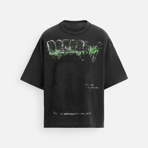 Novedad 2026: Conjunto de camisetas unisex de algodón 100% de alta calidad, estilo vintage oversize, lavado ácido, con estampado DTG de personajes, transpirable. - Product Image 1