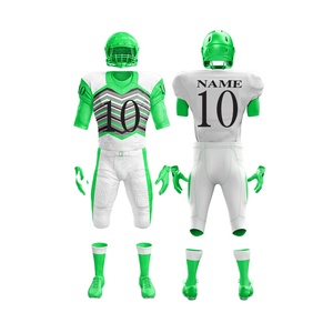 Uniforme de football américain conçu pour les matchs à fort contact, maillot et pantalon robustes, équipement d'équipe prêt pour les impacts, qualité professionnelle - Product Image 1