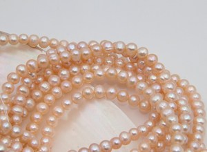 Perlas redondas de agua dulce doradas naturales, perlas de agua dulce para hacer joyas, collar, pulsera, suministros al por mayor - Product Image 4