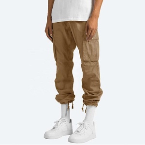 High Quality Men's Summer Casual Pants Solid Color <b>Slim</b> Fit <b>Joggers</b> With Drawstring Customizable Lightweight Thickness - Product Image 5