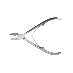 El mejor proveedor Pissco para pinzas para cutículas de uñas de 5 pulgadas con cuchillas afiladas, pinzas para uñas de manicura de un solo resorte chapadas en oro - Product Image 6