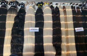 Chaude En Gros Blanc Ombre Couleur En Vrac Vierge Super Double Dessiné Ondulés Raides Vietnamien Cheveux Bruts Brun Cendré Gris Couleur Foncé - Product Image 4