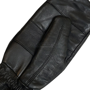Mitaines en cuir noir pour adultes, imperméables, thermiques, design personnalisé, voyage en plein air, cuir véritable, snowboard, gants de ski d'hiver - Product Image 5