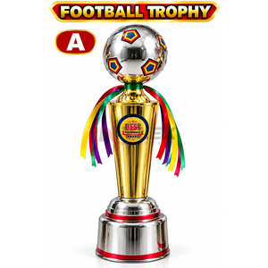 Trophée de football en plastique Golden Victory Award pour les vainqueurs de tournois, célébration sportive professionnelle, trophée durable de qualité supérieure - Product Image 3