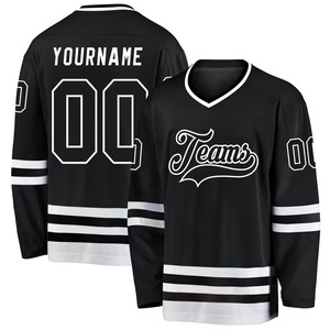 Maillot de hockey sur glace 100 % polyester sur mesure, respirant, en maille, avec impression numérique du nom de l'équipe, uniforme de hockey personnalisé - Product Image 1