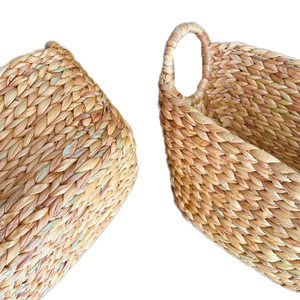 Modern <b>Rectangular</b> Woven Plastic Rattan Customized Color Design Fruit <b>Storage</b> <b>Basket</b> Food Container Wedding Serving Tray Home - Product Image 4