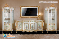 Meuble TV de style européen moderne DST EXPORTS avec armoires en teck assorties, couleur et taille personnalisées, design durable