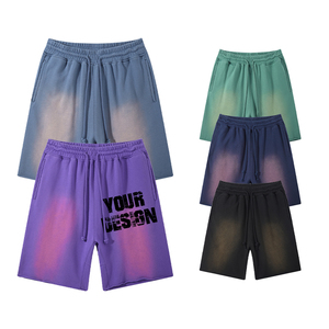 Shorts Bermuda en Coton Uni pour Homme, Taille Élastique, Décontracté, Respirant, avec Poches, Taille Moyenne, Tissu Tissé - Product Image 5