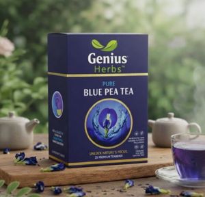 Té de guisantes azules en bolsitas piramidales, mezcla nutritiva de superalimentos, té para la salud digestiva y el bienestar, distribución global, paquete grande - Product Image 4