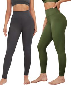 Women's High Waist Yoga <b>Leggings</b> SpandexPolyester Soft Stretch for Breathable Compression Full Length <b>Pockets</b> All - Product Image 1