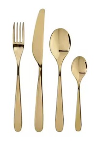 Ensemble de couverts élégants en acier inoxydable, finition miroir, passe au lave-vaisselle, idéal pour les dîners de mariage - Product Image 2