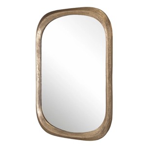 Arched Gold Wall <b>Mirror</b> – Modern Decorative Metal <b>Frame</b> <b>Mirror</b> for Living Room, Bedroom & Luxury Home Decor - Product Image 1