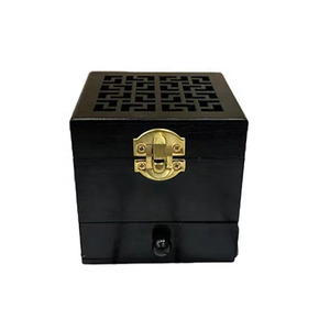 Luxury Wooden Incense Burner Mubkhar Arabian Bakhoor Burner Metal <b>Oud</b> Burner Charcoal Aroma <b>Diffuser</b> Home Decor Gift Mubkhar Set - Product Image 5