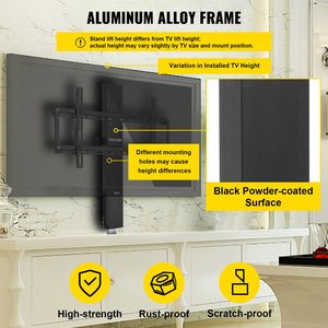 Ascensore TV Automatico con Telecomando, Corsa 31 Pollici, Altezza Regolabile 42-73 Pollici, Supporta Schermi fino a 60 Pollici, Capacità 132 Libbre - Product Image 5