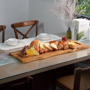 Planche à servir en bois pour fromage et pain - Non toxique, facile à nettoyer, passe au lave-vaisselle - Product Image 4