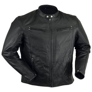 Veste en cuir pour homme de haute qualité, style bomber classique, en cuir d'agneau, avec broderie personnalisée - Product Image 1