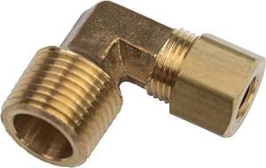 Adaptateur coudé à 90 degrés, tube de 1/4 po de diamètre extérieur x filetage mâle NPT de 1/8 po, raccord de compression en laiton pour tube - Product Image 2