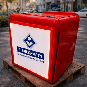 Boîte de rangement en fibre de verre FIBRECRAFTS 2026, blanche, carrée, industrielle, 90 LITRES, MODÈLE D, ouverture par le haut avec LED, pour la fabrication - Product Image 6