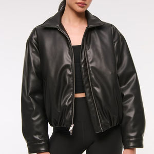 Chaquetas de Cuero Genuino para Mujer al por Mayor con Tela Satinada, Diseño Transpirable y Elegante, Prendas de Moda en Venta - Product Image 1