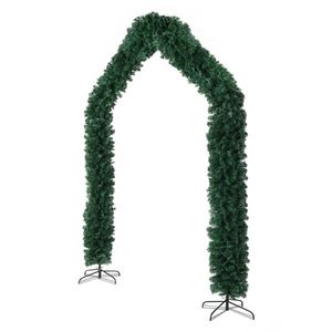 240*40*260cm 1860 Branches PVC Wedding Arch Decoration Green Holiday Arch with Ornaments Ball (Ball Not Included) - Product Image 4