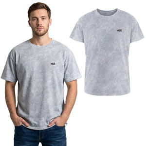 Camisetas de Algodón con Lavado Ácido para Hombre, Estilo Vintage, Personalizables con Logotipo, Fabricación de Ropa de Marca Privada - Product Image 1