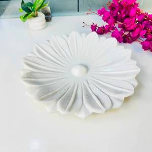 Urli de Mármol con Incrustaciones, Pulido, Imitación Antigua, Forma de Flor, Decoración para el Hogar, Hecho a Mano, Hermosa Pieza, Buena Calidad, Venta al Por Mayor - Product Image 1