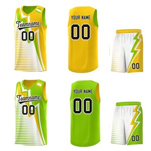 Conjunto de Pantalones Cortos y Camiseta de Baloncesto Reversibles Personalizados, Uniforme de Equipo Impreso, Ropa Deportiva Transpirable de Malla, Tallas Grandes, Secado Rápido para Hombres y Mujeres - Product Image 1