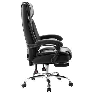 Sedia da Ufficio Ergonomica Direzionale con Capacità di 136 kg, Regolazione dell'Altezza, in Pelle PU, con Supporto Lombare - Product Image 5