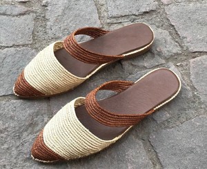 Sandales en raphia d'été – Mules et pantoufles légères faites à la main pour femmes, chaussures bohèmes respirantes - Product Image 2