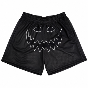 Pantalones Cortos Deportivos de Malla Negra Personalizados, Transpirables, de Secado Rápido, para Entrenamiento, Gimnasio, Correr, Baloncesto - Product Image 1