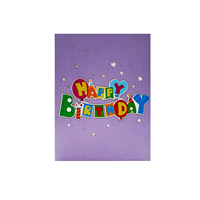 Tarjeta de Cumpleaños 3D Pop-up Personalizada Hecha a Mano, con Regalos y Globos, Impresión Offset, Superventas 2025