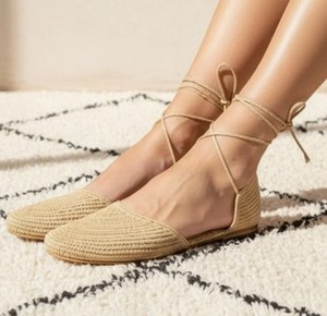 รองเท้าสานราฟเฟียทำมือ |   รองเท้าฤดูร้อนงานฝีมือจากโมร็อกโก |   พื้นรองเท้าทำจากราฟเฟียธรรมชาติและหนัง - Product Image 2