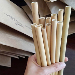 OEM Professional Bamboo <b>Straws</b> <b>Reusable</b> Biodegradable Drinking <b>Straws</b> Custom Size and Logo for Coffee Brands - Product Image 4