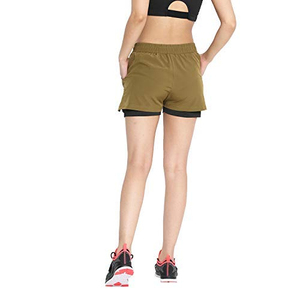 กางเกงขาสั้นออกกำลังกายผู้หญิง โลโก้ ยิม สปอร์ต ไร้ตะเข็บ ฟิตเนส เอวสูง ยกกระชับสะโพก ระบายอากาศ แห้งเร็ว ซับเหงื่อ พร้อม ODM - Product Image 6