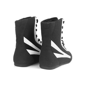 Chaussures de boxe personnalisées en maille et cuir, haute qualité, durabilité, stabilité, respirantes, légères, à lacets, sur mesure - Product Image 4