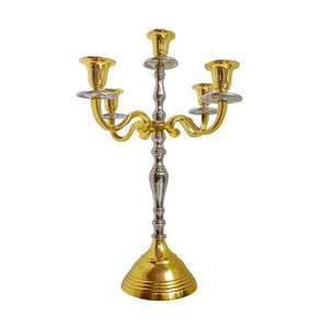 Candélabre de Noël en métal plaqué or de qualité supérieure, design unique, fait main, écologique, durable, classique, élégant, design de créateur - Product Image 4