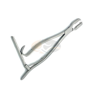 Pinces à os 5 pouces 12,5 cm en acier inoxydable réutilisables à verrouillage manuel à cliquet 2x2 dents Instrument chirurgical orthopédique - Product Image 6