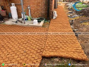 เสื่อปูพื้นสวนกันลื่นแบบม้วน ทำจากใยมะพร้าว หนา 35 มม. สำหรับปูพื้นถนน ป้องกันการลื่นไถล ทำจากใยมะพร้าวธรรมชาติ ทำด้วยมือ - Product Image 2