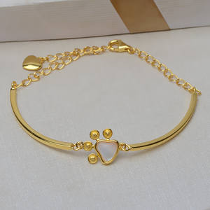 Juego de Joyería Fina de Plata S925, Colgante, Pendientes, Anillo, Brazalete, Huella de Gato, Soporte para Perlas de 3.5-4 Pulgadas, Accesorios para DIY, 3208 - Product Image 5