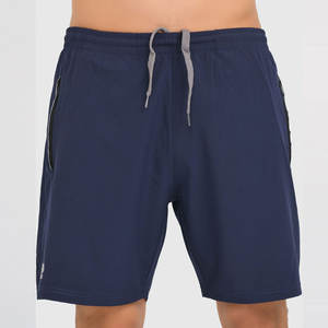 Shorts pour hommes en polyester/coton de haute qualité, à séchage rapide, avec logo personnalisé OEM, pour la gym, le fitness et l'entraînement. - Product Image 4