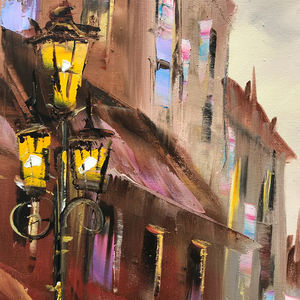 Pintura <span class=keywords><strong>al</strong></span> Óleo de Mujer en París, Bailarina, Arte de Pared, Chica con Vestido Rojo, Obra de Arte de París, Pintura de Bailarina, Decoración de París - Product Image 5