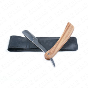OEM Wooden Handle Cut Throat <b>Razor</b> Stainless Steel Professional Barber Shaving <b>Razor</b> Custom Color Private Label - Product Image 5