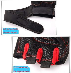 Gants de musculation respirants et légers en vinyle, demi-doigts, personnalisables pour hommes et femmes - Product Image 2