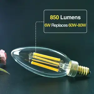 Популярные товары в тренде E14, Светодиодная свеча с эффектом пламени 110-120 В, лампочка c26 с регулируемой яркостью, умное управление