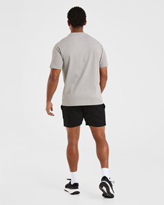 Pantalones Cortos Deportivos para Hombre, Color Azul Oscuro, de Secado Rápido, con Cordón Ajustable, Cintura Media, Estilo Casual, Tejido de Poliéster - Product Image 2