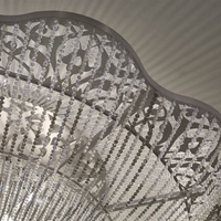 Lustre en cristal contemporain, grand lustre moderne pour salon, hôtel, restaurants