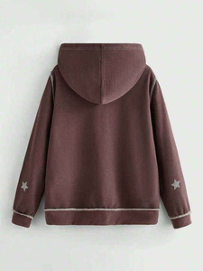 เสื้อฮู้ดดี้ประดับเพชรเทียม แบบสั่งทำ ผ้าฝ้ายแท้ 100% สีพื้นเรียบ ซิปหน้า สำหรับฤดูหนาว แบบยูนิเซ็กซ์ เสื้อฮู้ดดี้ผ้าฟลีซสำหรับออกกำลังกาย ประดับเพชรเทียม สำหรับผู้ชาย - Product Image 3