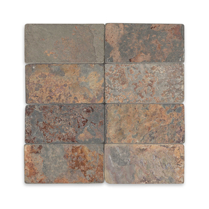 Tuiles et panneaux en pierre d'ardoise naturelle multicolores pour revêtements de sol, murs extérieurs, design d'intérieur et projets de construction - Product Image 5